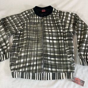 Handmade Plaid Jacket Black and White by Sandilou